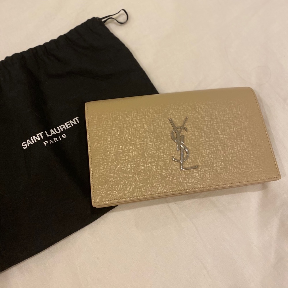 SAINT LAURENT monogram clutch
